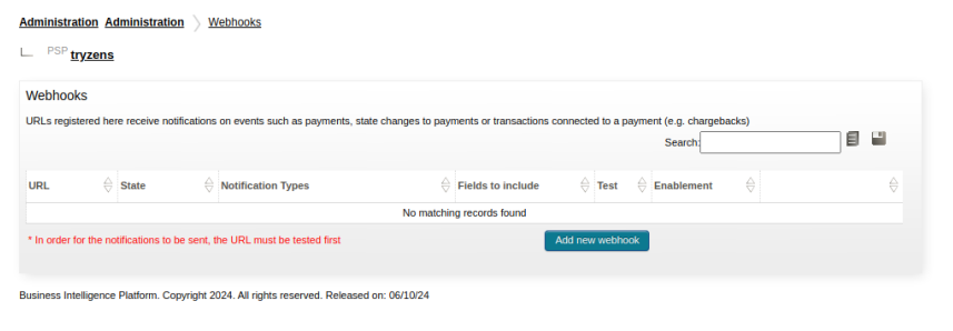 WooCommerce: Webhook configuration